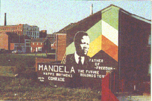 Nelson Mandela mural, Falls Road, Belfast 1988
